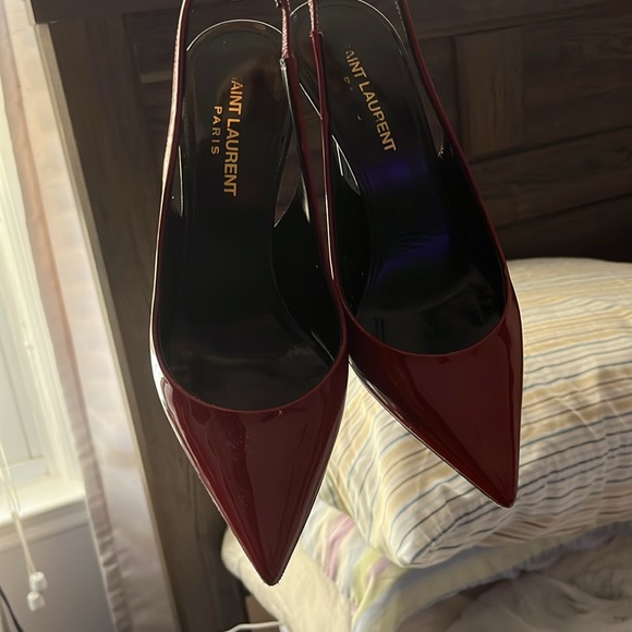 Saint Laurent red Anja heels - Picture 2 of 9